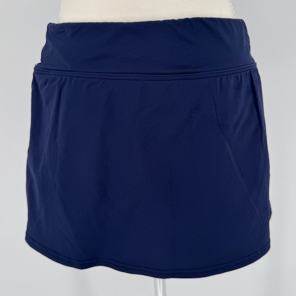 Lands End Swim Skirt‎ Navy Blue Womens 8 Athletic Beach Skort Coastal Activewear - Picture 4 of 8